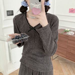 푸딩 수면 잠옷세트 2color