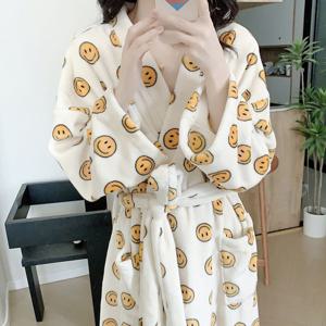 스마일 수면 로브가운 원피스잠옷