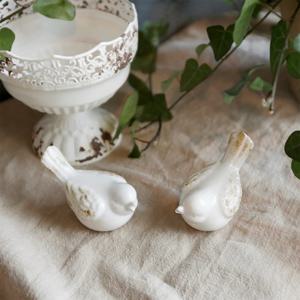 Blanc 쁘띠 도자기 세라믹 버드 빈티지 오브제 인테리어 소품