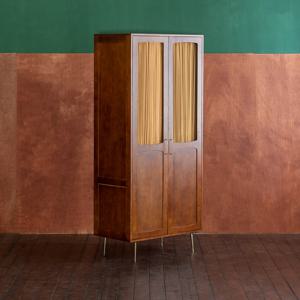 [리퍼] 브루나 원목 옷장 (양문형)