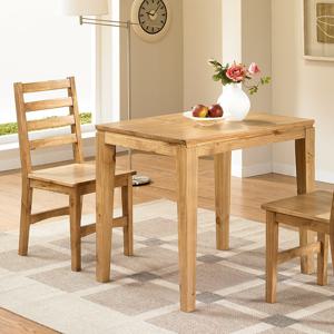 캐빈 소나무 원목 식탁세트 2인용 미니 신혼 주방