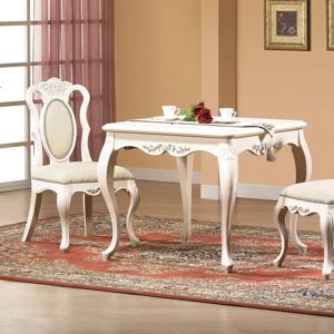 숄 엔틱 식탁 원목 주방 신혼 식탁세트 2인용 화이트