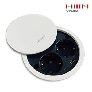 빌트인 스윙 매립콘센트 회전 2구 USB C타입 SWING001WH