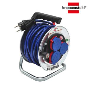 독일 가렌트 야외용 접지 릴선 코드릴 전기작업 연장릴 4구 15M BRG215