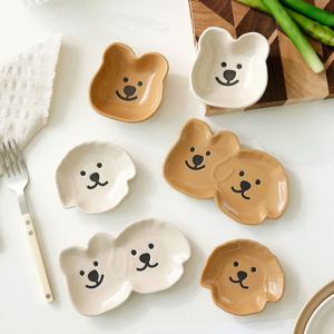 1+1 멍뭉이&쿼카 소스볼 3type 종지그릇 소스그릇 미니볼 미니접시 앞접시