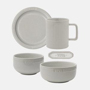 비바 1인 그릇세트 홈세트 5P (4color)
