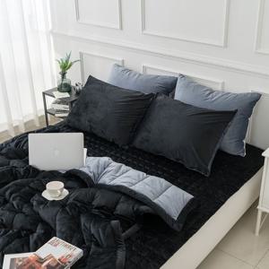 3mm극세사 겨울침구세트 폴리솜 차렵이불 베개커버