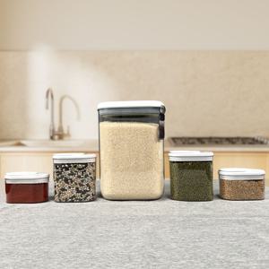 마미센스 꾹락 자동 진공쌀통 무선 원터치 밀폐 쌀통