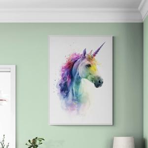 물감 유니콘 그림 알루미늄액자 키즈카페 꾸미기 대형 인테리어 액자