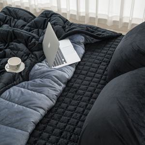 3mm극세사 카페트 밴딩패드 미끄럼방지 누빔침대패드