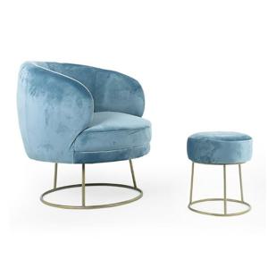 따복소파 따복보조의자 철재 벨벳 패브릭 응접실 거실 침실 안락의자 스툴 가정용 업소용 가구