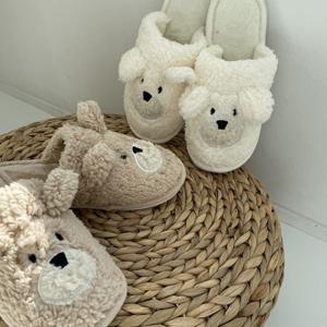 강아지 털슬리퍼 홈실내화 2color