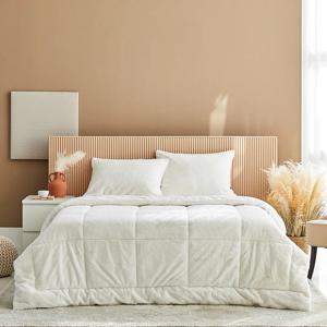 프리미엄 라셀 극세사 싱글 차렵이불 아이보리 150x200