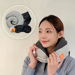 큐슬립 고급 메모리폼 여행용목베개+안대+귀마개 3종세트