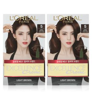 염색약 엑셀랑스 크림5 다크브라운 2개