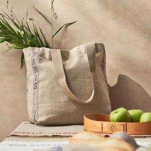 샤르베에디션 파리 내추럴 린넨 에코백 45x45cm