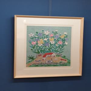 이왈종 한정판 판화 - 제주 생활의 중도 원목액자 제주풍경 거실 병원 침실 풍수 인테리어