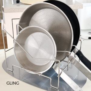 올스텐 304 후라이팬 프라이팬 정리대 냄비뚜껑 거치대 수납 3단