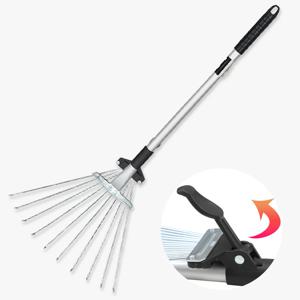 갈쿠리 2단 롱갈퀴 (TM-204) 다용도 만능 갈퀴 스텐 쇠갈퀴 낙엽 잔디 청소도구