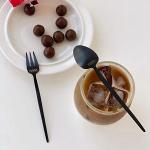무광 블랙 카페 양식기 커트러리 티스푼