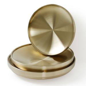 티타늄 이중 복사라 무광 고기접시 굽 찬기 업소용 식당용