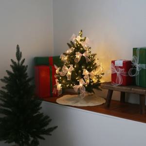 크리스마스 트리 PE 60~90cm 지네전구 LED 풀세트 트리스커트 증정