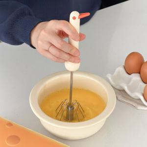 회전하는 버드 계란 믹서 스텐304 반자동 거품기 미니휘핑기