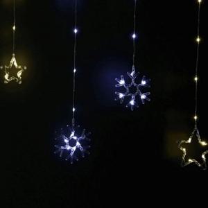 LED 트리장식 눈 별 크리스마스 조명 장식 24V 눈꽃송이 캠핑 무드등