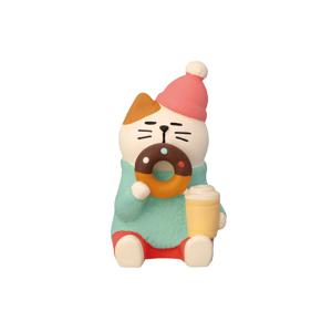 콘콤브레 도너츠샵 행복한도너츠고양이 소품 피규어 미니어처