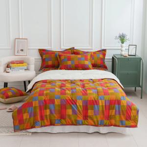 코코 체크 마이크로화이버 극세사 5mm 차렵이불 SS 2colors