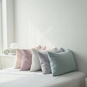 워싱 마이크로 먼지없는 무지 베개커버 에브리데이 50x70