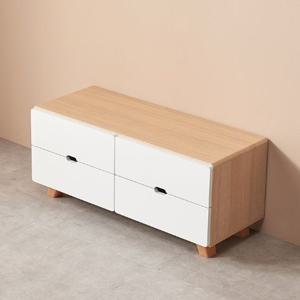 좁은거실 2단4칸 청소용의다리형 거실장(800 5색)