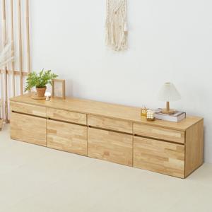 스카 높은 서랍거실장 원목 티비다이 와이드 2000