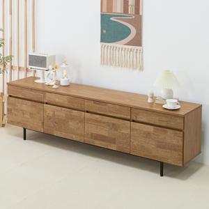 스카 높은 다리 서랍거실장 원목 티비다이 와이드 2000