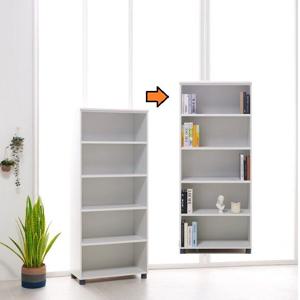 두툼한선반 LPM마감 오픈형 5단선반장(800 화이트)