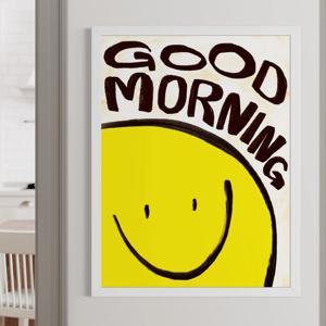 아침 해처럼 환하게 굿모닝 스마일 그림액자 YELLOW