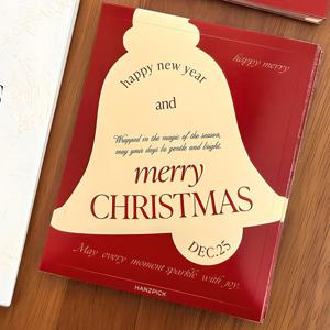 크리스마스 포장 대형 사각 스티커 탬버 20장