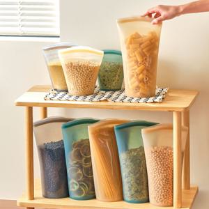 [역대가 36,500원] 파스타, 식재료 보관! 실리콘 롱 지퍼백 (2P세트)