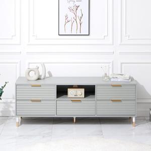 1500 거실장 템바보드 오픈형 서랍 수납 tv장 tv다이