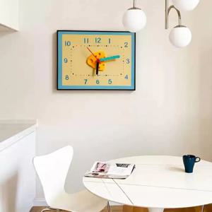 [해외] 에멘탈 치즈 인테리어 벽시계 두꺼비집커버 액자