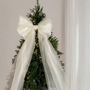 크리스마스 빅 리본 트리 오너먼트 대왕리본 트리 장식 소품