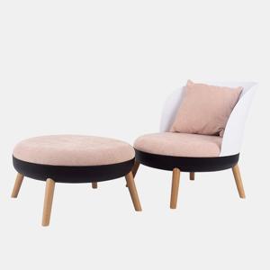 허니문소파 허니문보조스툴 패브릭 응접실 거실 침실 안락의자 스툴의자 쇼파 원룸체어 라운드