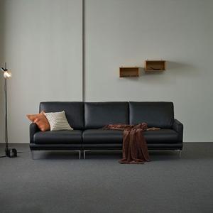 루나 4인 세미아날린 전체 가죽소파