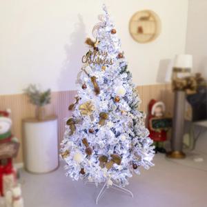 크리스마스 스노우 트리 나무 장식 풀세트 루미벨리본 210cm (단면) 데코