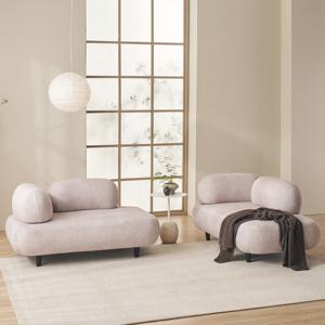 클라우드에스 모듈형 패브릭 소파 1세트 모브 베이지 컬러(매트1개+등받이1)