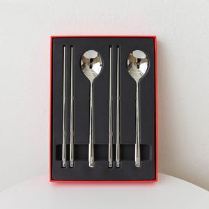 스텐18-10 2인 모던 수저세트 4P