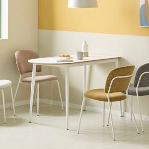 에단 HPM 반원 식탁 2인 반타원형 카페 테이블 (1color)