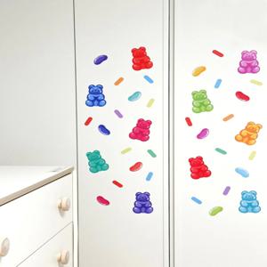 젤리곰 인테리어 창문 유리 거울 매장 아이방 핸드폰 꾸미기 포인트 스티커(소/중/대)