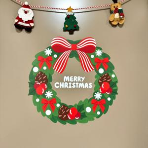 크리스마스리스 소품 인테리어 스티커 현관 포인트 시트지 벽 윈도우 집꾸미기