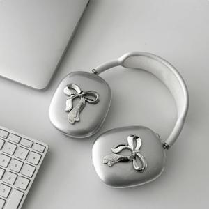 에어팟맥스 이어컵 커버 투명 리본 실리콘 케이스 AM-20607